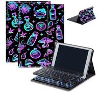 Case for Amazon Fire HD 10 & 10 Plus Tablet (13th/11th Generation, 2023/2021 Release) 10.1" with Keyboard, PU Leather Multiple-Angles Keyboard Case for Amazon Fire Tablet 10, Magic Potion