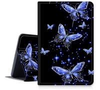 Case for Amazon Fire HD 10 and 10 Plus Tablet (13th/11th Generation, 2023/2021 Release) 10.1" PU Leather Smart Protective Cover with Auto Sleep/Wake for Fire HD 10 2023,Glowing Butterflies