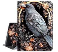 Case for Amazon Fire HD 10 Tablet 10.1" (Compatible with 7th and 9th Generations, 2017 and 2019 Releases),Slim Lightweight Smart Shell Stand Cover with Auto Wake/Sleep,Mystical Black Raven