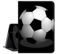 Case for Amazon Fire HD 10 Tablet 10.1" (Compatible with 7th and 9th Generations, 2017 and 2019 Releases),Slim Lightweight Smart Shell Stand Cover with Auto Wake/Sleep,Black White Football