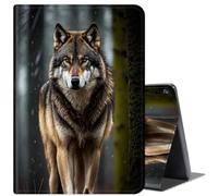 Case for Amazon Fire HD 8 Tablet (8th/7th/6th Generation 2018/2017/2016 Release),with Auto Wake/Sleep PU Leather Multi-Angle Stand Smart Cases for Fire HD 8 6/7/8th Gen 8",Wolves Howling Wild