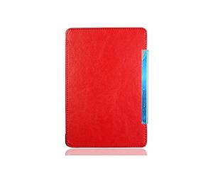 Case for Amazon Kindle 4 & Kindle 5 Modle:D01100 PU Leather Cover Business Intelligence Classic Ultrathin PU Leather Cover with Auto Sleep/Wake (Red)