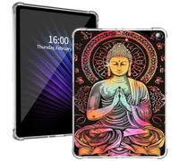 Case for Amazon Kindle Fire HD 10 & 10 Plus Clear Tablet (11th Generation, 2021 Release) 10.1", Lightweight Scratch Resistant Soft TPU Clear Back Cover for Kindle Fire 10 Case, Buddha