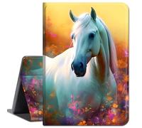 Case for Amazon Kindle Fire HD 10 Tablet (ONLY Fit 11th Generation 2021 Release) & Fire HD 10 Plus Tablet,Slim Lightweight Smart Shell Stand Cover with Auto Wake/Sleep,Pretty Wild Horse Animal