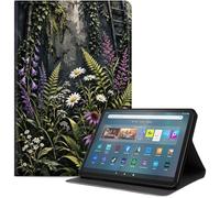 Case for Amazon Kindle Fire Max 11 Tablet (13th Gen, 2023 Release) 11", Slim PU Leather Folio Cover with Auto Wake/Sleep, Multi-Angle Stand Cover, Night Garden Ferns Flowers