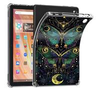 Case for Amazon Kindle Fire Max 11 Tablet (2023 Release 13th Generation)- Clear Slim Lightweight Soft Flexible TPU Bumper Cushioning Protection Shell Cover Case,Luna Moths and Moon Phases