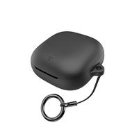 Case for Anker Cover for Soundcore Liberty 5 case Wireless Earbuds Silicone Material Shockproof Unique Portable Protective with Carabiner (Black)