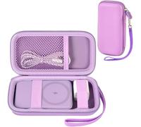 Case for Anker Magnetic Battery 10,000mAh Foldable Wireless Portable Charger, 633/622/621/321 5,000mAh Power Bank (MagGo) Holder, Storage for Baseus Power Delivery -Case Only (Lilac Purple, Medium)