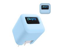 Case for Anker Nano 45W Max Power Adapter - Soft Silicone Protective Cover for Dynamic Charger,Shockproof Dustproof Charging Block Protector Sleeve[Sky Blue]