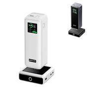 Case for Anker Prime 27,650mAh Power Bank (250W) and 100W Charging Base,NOUKAJU Silicone Protective Cover,Drop-Proof,Protective Case for Anker Prime Power Bank 27,650mAh(Transparent-White)