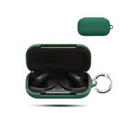 Case for Anker Soundcore AeroFit 2 Pro Wireless Earbuds,daunke Soft Silicone Protective Cover,Case with Round buckle,Full Protection,Green