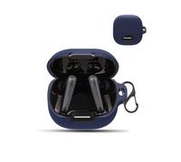 Case for Anker Soundcore liberty 4 NC Wireless Earbuds,daunke Soft Silicone Protective Cover,Skin Case with Carabiner,Full Protection,Blue