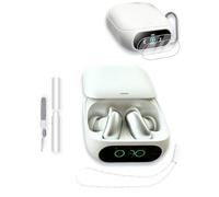 Case for Anker Soundcore Liberty 5 Pro Earbuds, Soft Silicone Protective Portable Scratch Shock Resistant with 2pack Screen Protector &Cleaner Kit & Carabiner & Lanyard,White
