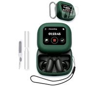 Case for Anker Soundcore Liberty 5 Pro MAX Earbuds, Soft Silicone Protective Portable Scratch Shock Resistant with 2pack Screen Protector &Cleaner Kit & Carabiner & Lanyard,Green