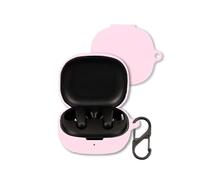 Case for Anker Soundcore P20i/R50i Earbuds, Soft Silicone Shockproof Protective Cover with Carabiner (Pink)