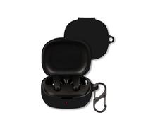 Case for Anker Soundcore P20i/R50i Earbuds, Soft Silicone Shockproof Protective Cover with Carabiner (Black)