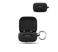 Case for Anker Soundcore P31i Wireless Earbuds,daunke Soft Silicone Protective Cover,Case with Round buckle,Full Protection,Black