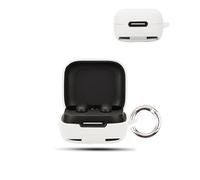 Case for Anker Soundcore P31i Wireless Earbuds,daunke Soft Silicone Protective Cover,Case with Round buckle,Full Protection,White
