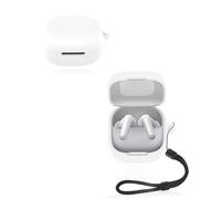 Case for Anker Soundcore P31i Wireless Earbuds, yystao Soft Silicone Protective Cover compatible with Anker Soundcore P31i, With Lanyard, Dustproof, Shockproof & Durable, White
