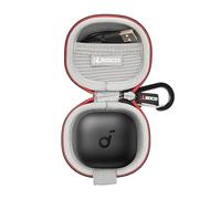 Case for Anker soundcore P40i Wireless Earbuds by RLSOCO (Case Only) -Black | Carrying Case for P40i Earbuds Headphones & Cables, Shockproof Hard Shell Cover Travel Bag with Metal Carabiner