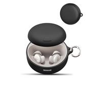 Case for Anker Soundcore Sleep A30 Wireless Earbuds,daunke Soft Silicone Protective Cover,Case with Round buckle,Full Protection,Black