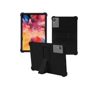 Case for Anna Bell P11 2025 Android 13 Tablet 10.1 inch,WUNIAK Shock Proof Lightweight Stand Rubber Shell Protective Cover,Kids Friendly Soft Silicone Adjustable Stand Cover,Black