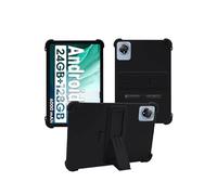 Case for Aobante K80/K70/K60/K50 10 Inch Tablet,WUNIAK Shock Proof Lightweight Stand Rubber Shell Protective Cover,Kids Friendly Soft Silicone Adjustable Stand Cover,Black
