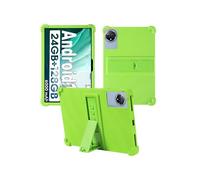 Case for Aobante K80/K70/K60/K50 10 Inch Tablet,WUNIAK Shock Proof Lightweight Stand Rubber Shell Protective Cover,Kids Friendly Soft Silicone Adjustable Stand Cover,Green