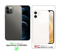 Case for Apple iPhone 12 PRO MAX Camera Protection Cover TPU Silicone Chrome