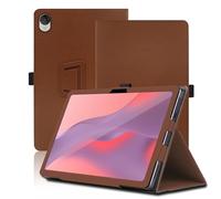 Case for ASUS Chromebook CM32 Detachable 12.1 inch, Chromebook CM32 Detachable (CM3206) Tablet Case, Folding Stand Protective Cover with Pencil Holder and Wrist Strap, Full Protection. (Brown)