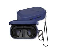 Case for ASUS ROG Cetra Open Ear Earbuds, FJIASTB Soft Silicone Protective Cover with Carabiner and Lanyard, Shockproof (Dark Blue)