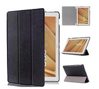 Case for Asus ZenPad 10 10.1-inch Z300C /Z301ML/MFL/zenpad 10 Z Tablet Cover Smart Classics Tri-fold Stand- Business light luxury Premium Smart PU Leather Cover with Auto Sleep/Wake (Black)