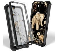 Case for AT&T Trek SN515AR w/Screen Protector, Golden Flower Elephant