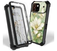 Case for AT&T Trek SN515AR w/Screen Protector, Green Flower