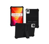 Case for ATMPC IT-801B Tablet 10 inch Android 14 Tablet,WUNIAK Pen Slot Design Shock Proof Lightweight Stand Rubber Shell Protective Cover,Kids Friendly Soft Silicone Adjustable Stand Cove,Black