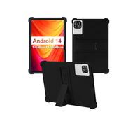 Case for ATMPC IT-801B Tablet 10 inch Android 14 Tablet,WUNIAK Shock Proof Lightweight Stand Rubber Shell Protective Cover,Kids Friendly Soft Silicone Adjustable Stand Cover,Black