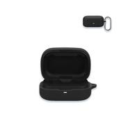Case for B&O Beoplay Eleven 2024 New Hybrid Active Noise Cancelling Wireless Earbuds,WUNIAK Soft Silicone Protective Portable Scratch Shock Resistant Shell with Cleaner Kit & Carabiner & Lanyard，Black