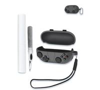 Case for Beats Solo Buds True Wireless Bluetooth Earbuds, Soft Silicone Protective Portable Scratch Shock Resistant Shell with Cleaner Kit & Carabiner & Lanyard，Dark Grey