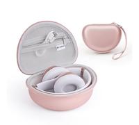 Case for Beats Solo3 /Solo 4 On-Ear Headphones, Portable Travel Hard Shell Storage Bag (Rose Gold)