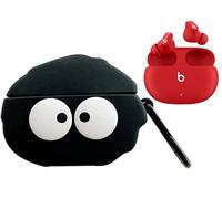 Case for Beats Studio Buds, 3D Cute Cartoons Anime Full Body Protective Cover with Keychain, PVC Earphone Protective Case for Beats Studio Buds Charging Box Covers (Beats Studio Buds, Dust Ball)