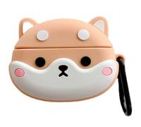 Case for Beats Studio Buds, 3D Cute Cartoons Anime Full Body Protective Cover with Keychain, PVC Earphone Protective Case for Beats Studio Buds Charging Box Covers (Beats Studio Buds, Shiba Inu)