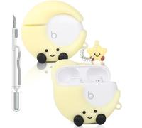 Case for Beats Studio Buds/Buds Plus Earbuds 2021/2023 with Cleaner Kit, Suublg Cute Cartoon Charging Case Protective Covers with Carabiner and Cleaning Pen (WANmoon)