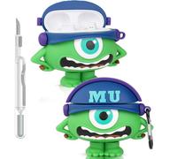 Case for Beats Studio Buds/Buds Plus Earbuds 2021/2023 with Cleaner Kit, Suublg Cute Cartoon Charging Case Protective Covers with Carabiner and Cleaning Pen (3DMQ)