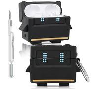 Case for Beats Studio Buds/Buds Plus Earbuds 2021/2023 with Cleaner Kit, Suublg Cute Cartoon Charging Case Protective Covers with Carabiner and Cleaning Pen (BUErobot)