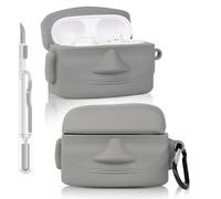 Case for Beats Studio Buds/Buds Plus Earbuds 2021/2023 with Cleaner Kit, Suublg Cute Cartoon Charging Case Protective Covers with Carabiner and Cleaning Pen (StoneXG)