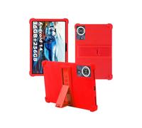 Case for BEYODFU A140 2025 Upgraded Android 14 Tablet 14 inch，WUNIAK Shock Proof Lightweight Stand Rubber Shell Protective Cover,Kids Friendly Soft Silicone Adjustable Stand Cover,RED
