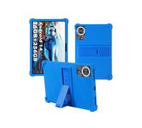 Case for BEYODFU A140 2025 Upgraded Android 14 Tablet 14 inch,WUNIAK Shock Proof Lightweight Stand Rubber Shell Protective Cover,Kids Friendly Soft Silicone Adjustable Stand Cover,Blue