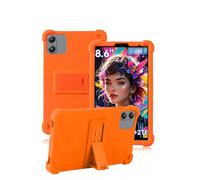 Case for Blackview Link2/Blackview Link 2 8 Inch Tablet,daunke Soft Silicone Cover,with Folding Stand,Lightweight Shockproof,Anti-Scratch,All-Around Protection,orange
