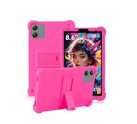 Case for Blackview Link2/Blackview Link 2 8 Inch Tablet,daunke Soft Silicone Cover,with Folding Stand,Lightweight Shockproof,Anti-Scratch,All-Around Protection,Rose