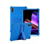 Case for Blackview Mega 2 12 Inch Tablet,daunke Soft Silicone Cover,with Folding Stand,Lightweight Shockproof,Anti-Scratch,All-Around Protection,Blue